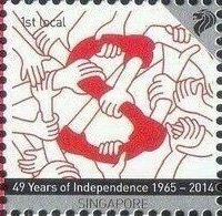 Stamp, I Am Singaporean, Singapore,  , Hands, Letters (Mail)
