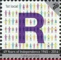 Stamp, I Am Singaporean, Singapore,  , Letters (Mail)