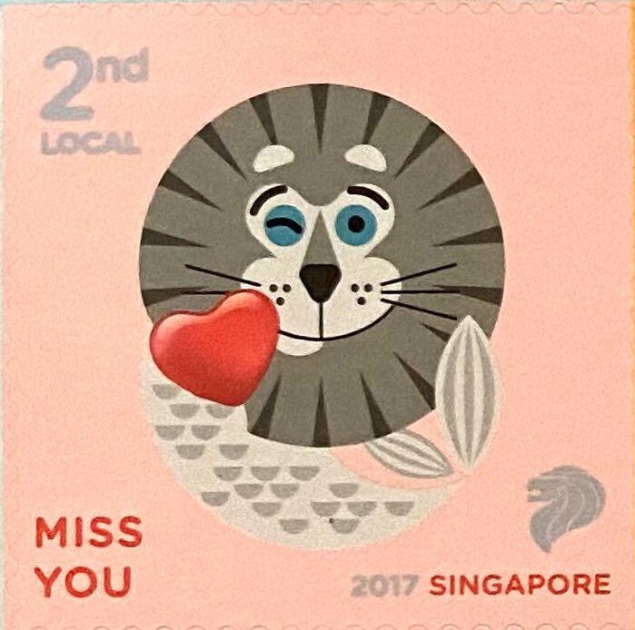 Merlion Miss You Self Adhesive