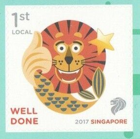 Merlion Well Done Self Adhesive
