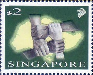 Stamp, National Day, Singapore,  , Hands, Stamps