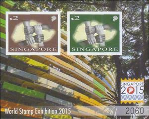Souvenir Sheet, National Day, Singapore,  , Hands, Stamps