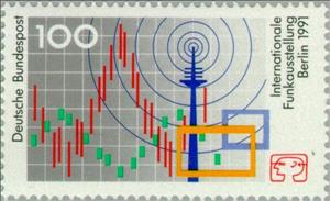 Stamp, Electronics fair Berlin, Germany, Federal Republic,  , Special Occasions, Expositions