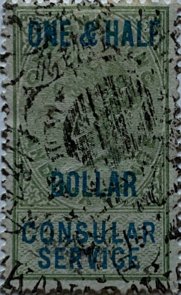 Consular Service surcharged One and a Half dollars