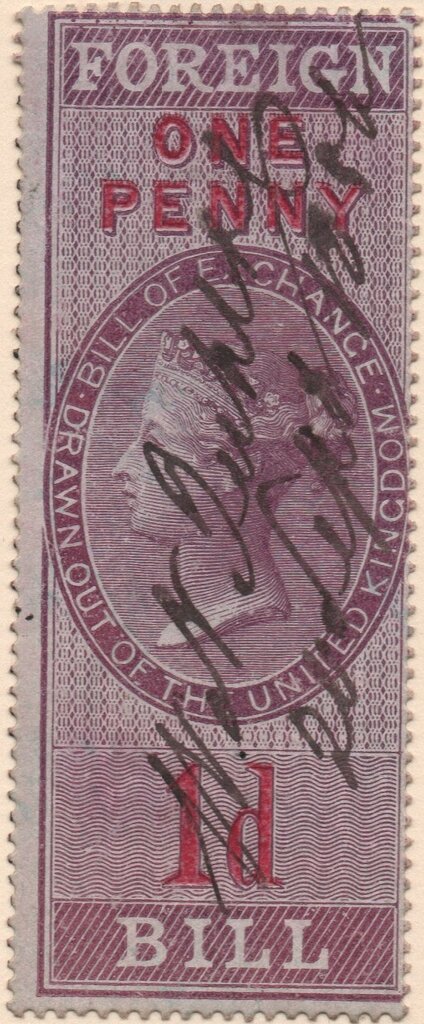 Queen Victoria Foreign Bill 1d