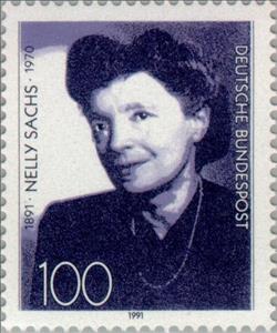 Stamp, Sachs, Nelly, Germany, Federal Republic,  , Famous People, Authors, Commemoration