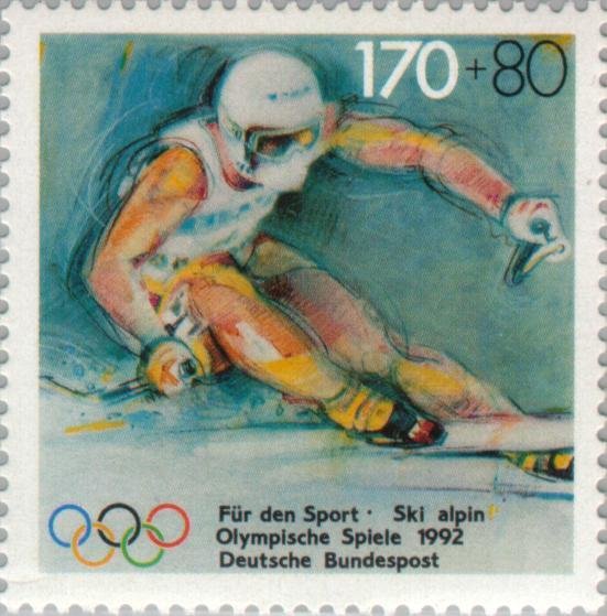 For the sport - Skiiing (slalom)