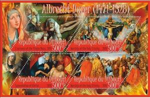 Mini Sheet, Art Albrecht Durer I, Cinderellas,  