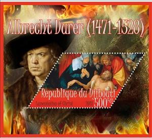 Souvenir Sheet, Art Albrecht Durer I, Cinderellas,  