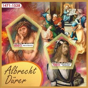Mini Sheet, Art Albrecht Durer II, Cinderellas,  