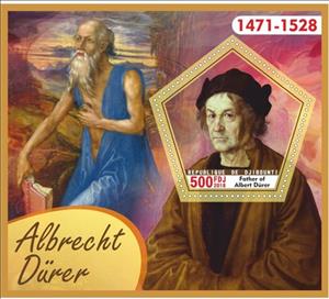 Souvenir Sheet, Art Albrecht Durer II, Cinderellas,  