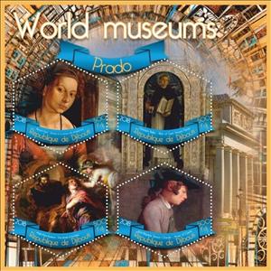 Mini Sheet, Art World museums, Cinderellas,  