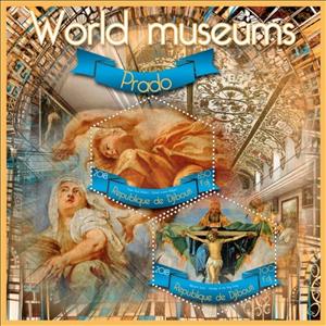 Mini Sheet, Art World museums, Cinderellas,  