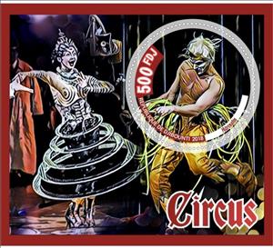 Souvenir Sheet, Circus, Cinderellas,  