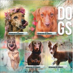 Mini Sheet, Fauna Dogs, Cinderellas,  