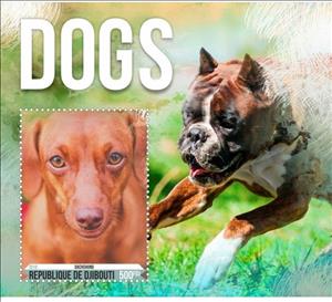 Souvenir Sheet, Fauna Dogs, Cinderellas,  