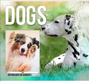 Souvenir Sheet, Fauna Dogs, Cinderellas,  