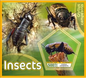 Souvenir Sheet, Fauna Insects, Cinderellas,  