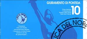 Booklet Pane, Giuramento di pontida, Cinderellas,  , Flags