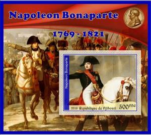Souvenir Sheet, Great People Napoleon Bonaparte I, Cinderellas,  