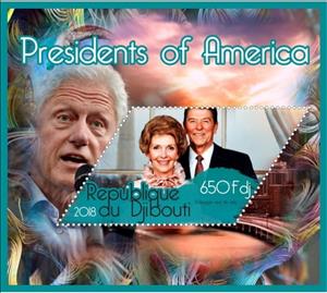 Souvenir Sheet, Great People Presidents of America, Cinderellas,  