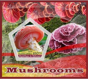 Souvenir Sheet, Mushrooms I, Cinderellas,  , Mushrooms