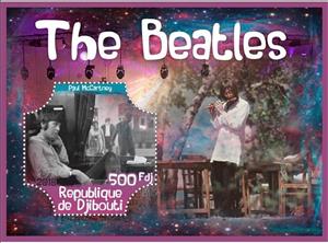 Souvenir Sheet, Music The Beatles, Cinderellas,  , Actors, Composers, Entertainers, Famous People, Music, Musicians, Singers, The Beatles