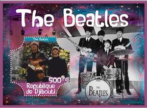 Souvenir Sheet, Music The Beatles, Cinderellas,  , Actors, Composers, Entertainers, Famous People, Music, Musicians, Singers, The Beatles