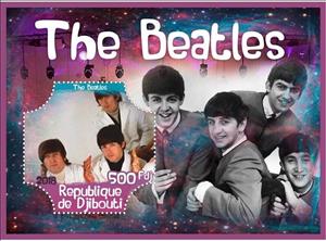 Souvenir Sheet, Music The Beatles, Cinderellas,  , Actors, Composers, Entertainers, Famous People, Music, Musicians, Singers, The Beatles