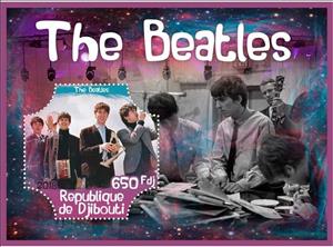 Souvenir Sheet, Music The Beatles, Cinderellas,  , Actors, Composers, Entertainers, Famous People, Music, Musicians, Singers, The Beatles
