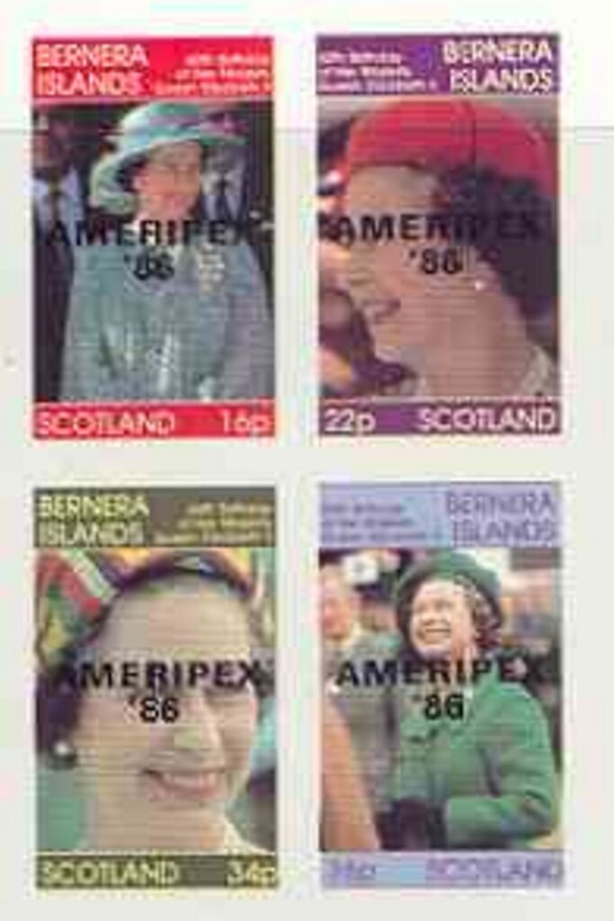 Queen Elizabeth II Ameripex '86 black
