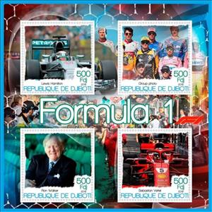 Mini Sheet, Transport Formula 1, Cinderellas,  , Formula One, Motor Racing, Racing Cars, Racing Drivers