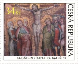 Crucifixion, Chapel of St Catherine, Karlštejn Castle