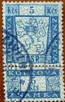 Revenue stamp 1958 ČSR