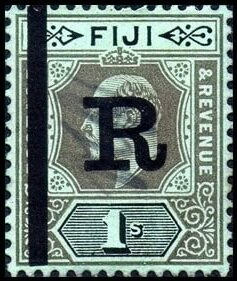 Stamp, King Edward VII (1841-1910), Fiji- Revenue Stamps,  , Crowns and Coronets, Famous People, Heads of State, Kings, Men, Royalty