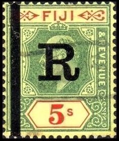 Stamp, King Edward VII (1841-1910), Fiji- Revenue Stamps,  , Crowns and Coronets, Famous People, Heads of State, Kings, Men, Royalty