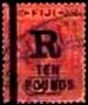 Stamp, King George V (1865-1936), Fiji- Revenue Stamps,  , Crowns and Coronets, Famous People, Heads of State, Kings, Men, Royalty