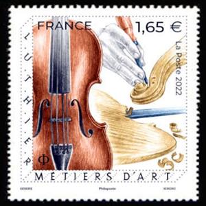 Stamp, Artisans : Luthier (Stringed-Instrument Maker), France,  , Crafts, Musical Instruments