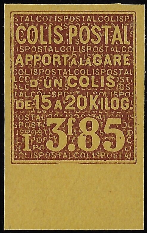 Colis-Postal, Apport à la gare de 15 à 20 kg