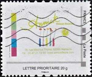 Stamp, Annick Floriste, France- Personalized stamps,  , Flowers