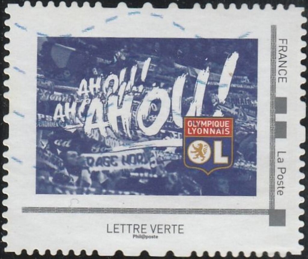 Olympique Lyonnais. Football Crowd singing Ahou