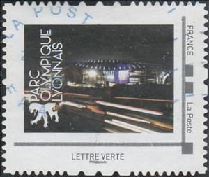 Stamp, Parc Olympique Lyonnais, France- Personalized stamps,  , Football (Soccer), Sports, Sports Clubs, Stadiums