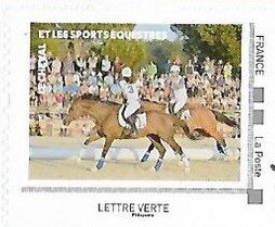 Stamp, The Horse and Equestrian Sports 2, France- Personalized stamps,  , Animals (Fauna), Equestrianism and horse riding, Horses