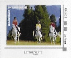 Souvenir Sheet, The Horse, a Partner 2, France- Personalized stamps,  , Animals (Fauna), Equestrianism and horse riding, Horses, Tourism