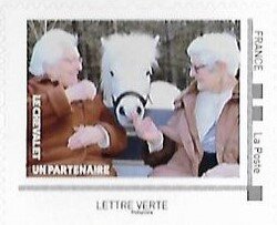 Souvenir Sheet, The Horse, a Partner 4, France- Personalized stamps,  , Animals (Fauna), Equestrianism and horse riding, Horses, Old Age
