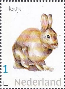Stamp, Dune and Kruidberg, Netherlands- Personalized stamps,  , Animals (Fauna), Hares, Mammals