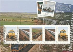 Souvenir Sheet, Indian Pacific, Netherlands- Personalized stamps,  , Railways