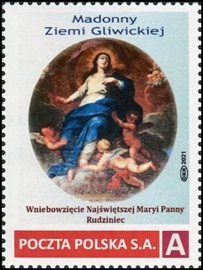Stamp, Madonnas of the Land of Gliwice Ascension of the Blessed Vir, Personalized and Private Mail Stamps,  