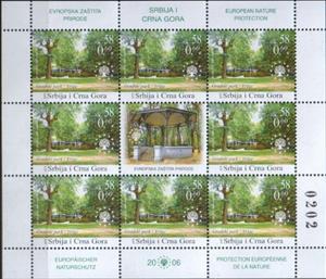 Mini Sheet, Gradski Park, Vrsac, Serbia and Montenegro,  , Landscapes, Parks
