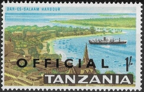 Dar es Salaam Harbour - Overprinted